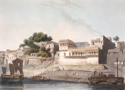 Deel van de stad Patna, aan de rivier de Ganges, plaat 10 uit deel 1 van 